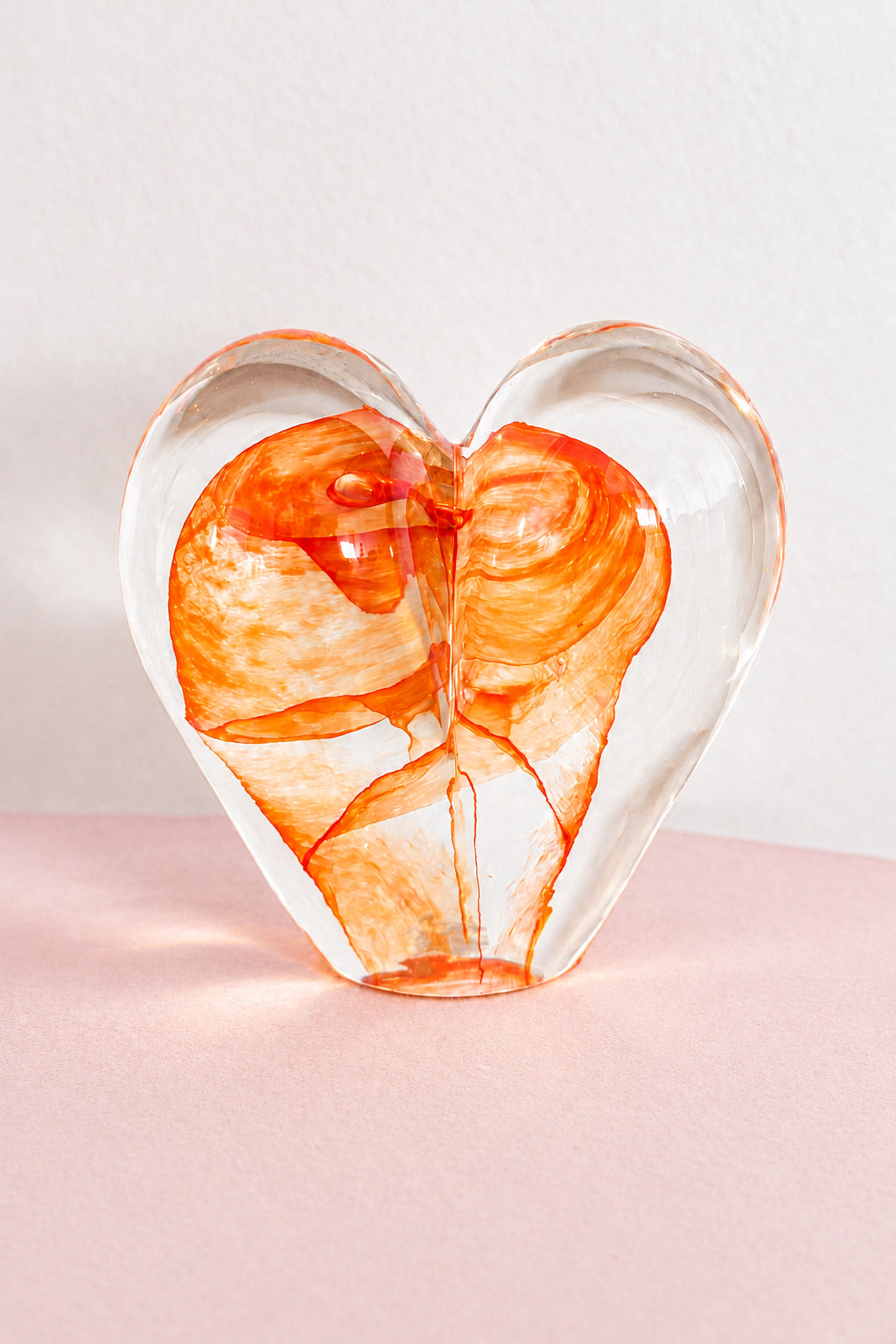 Glass heart small