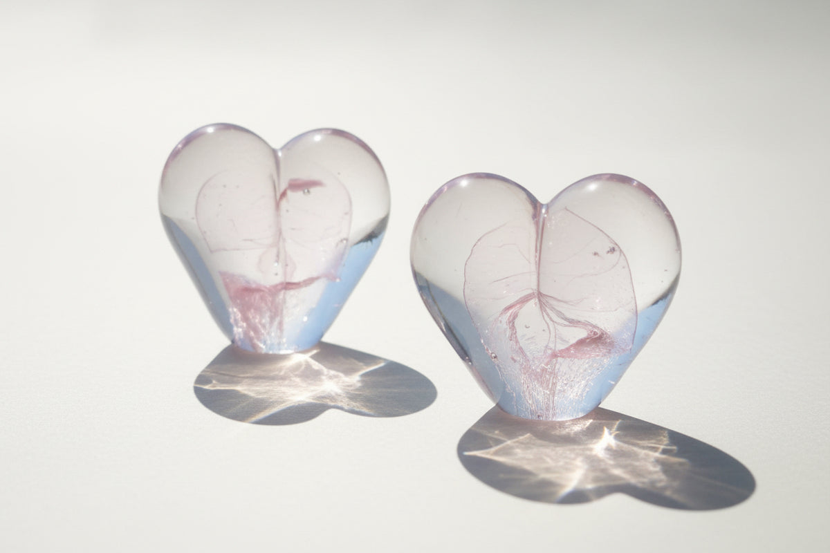 Glass heart small
