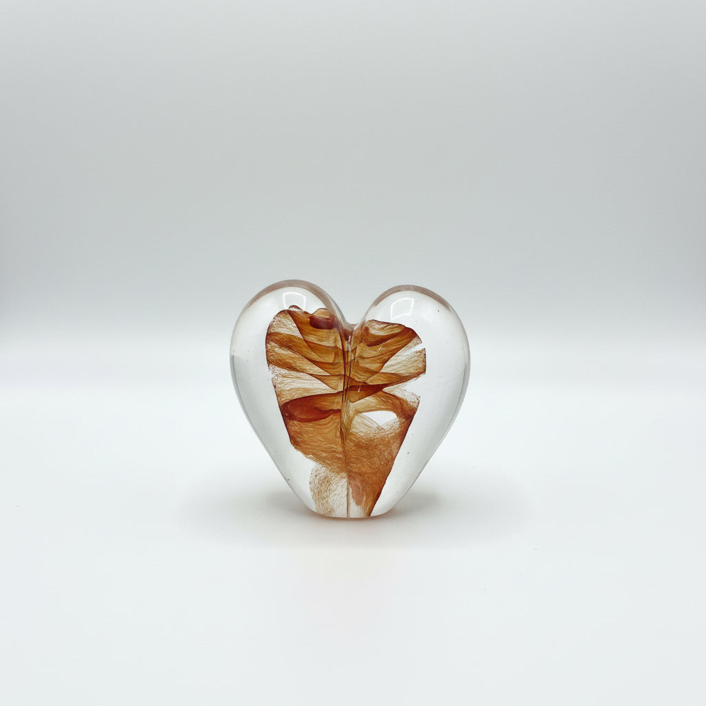 Glass heart small