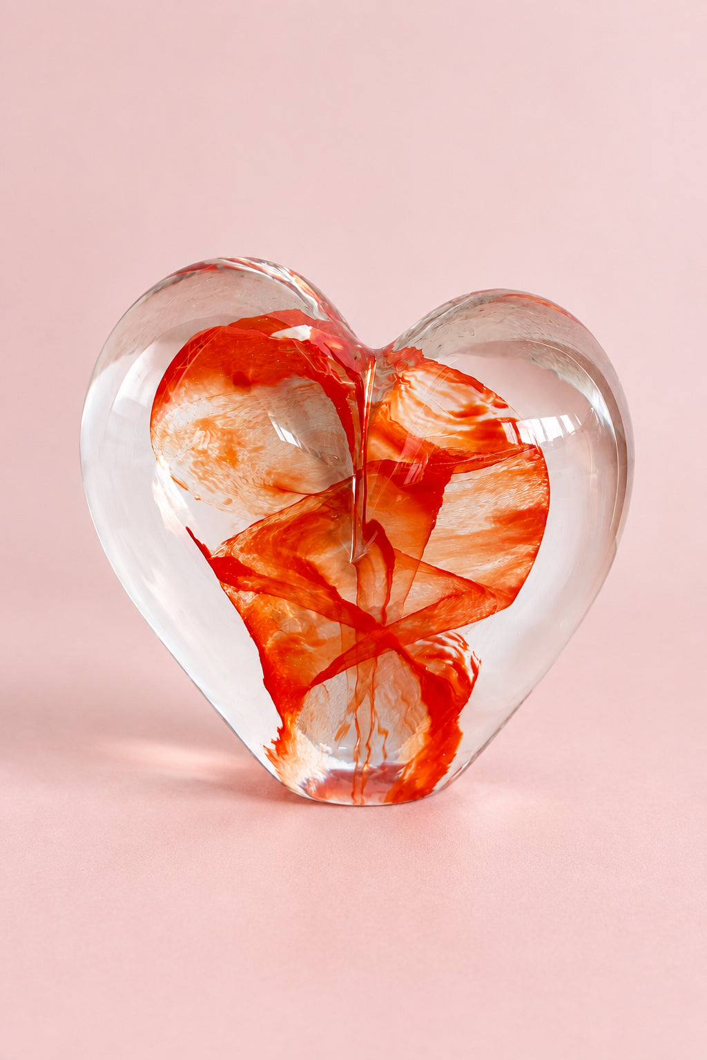 Glass heart small