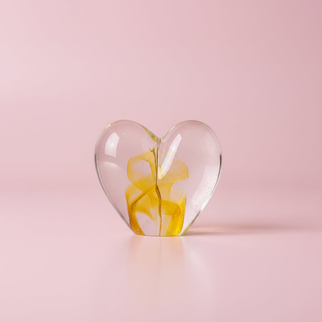 Glass heart small
