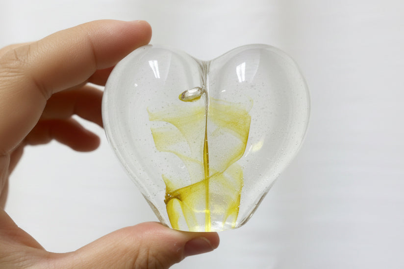 Glass heart small